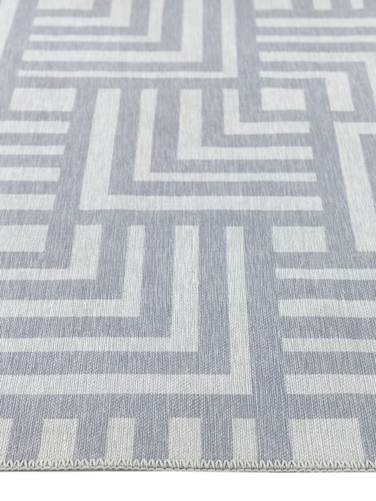 Origins Grey Easy Care Washable Soho Rug - Image 4 of 4