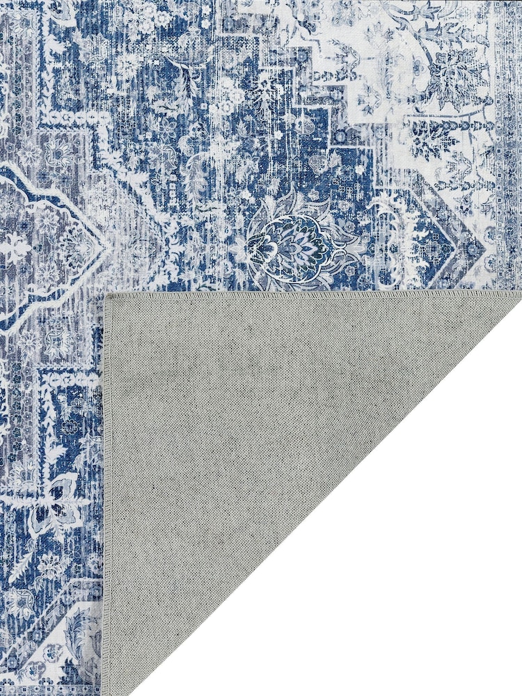 Origins Blue Easy Care Washable Garda Runner - Image 3 of 3