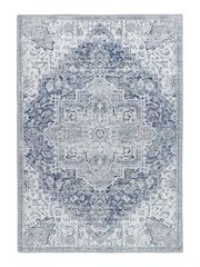 Origins Blue Easy Care Washable Garda Rug - Image 3 of 4