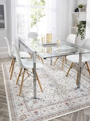 Origins Grey Easy Care Washable Windsor Rug - Image 1 of 4