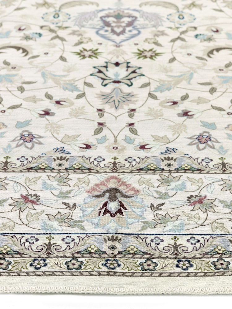 Origins Grey Easy Care Washable Windsor Rug - Image 4 of 4