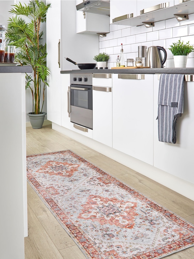 Origins Red Easy Care Washable Marrakesh Runner - Image 1 of 3