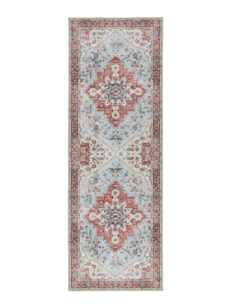 Origins Red Easy Care Washable Marrakesh Runner - Image 2 of 3