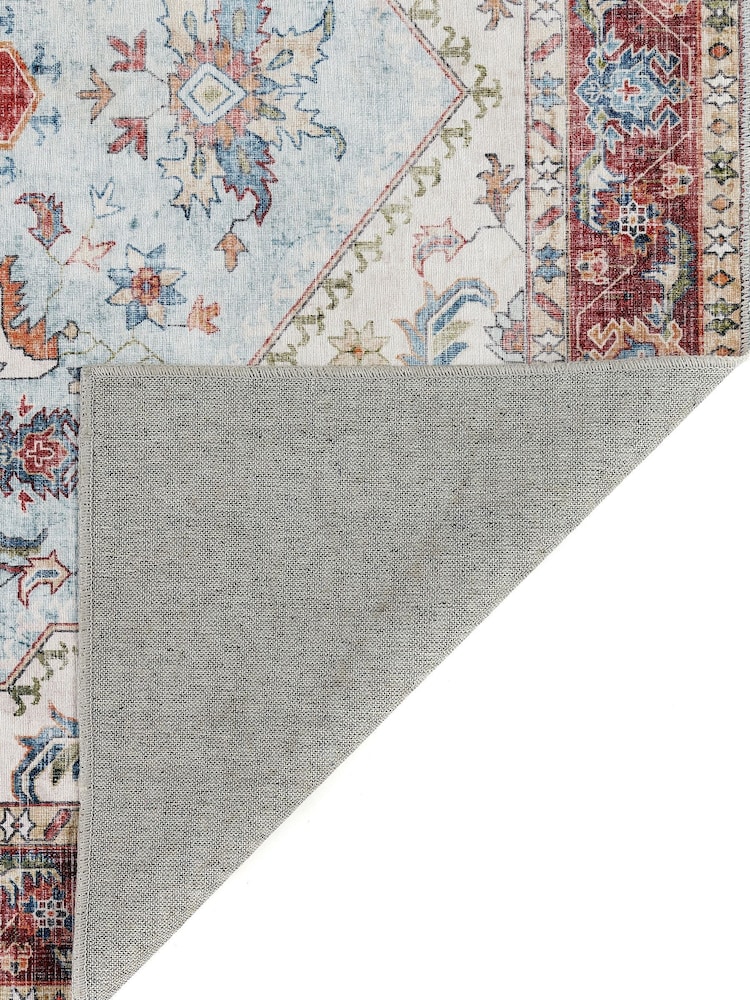 Origins Red Easy Care Washable Marrakesh Runner - Image 3 of 3