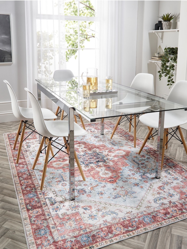 Origins Red Easy Care Washable Marrakesh Rug - Image 1 of 4