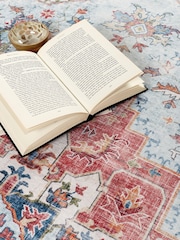 Origins Red Easy Care Washable Marrakesh Rug - Image 2 of 4