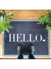 My Mat Grey Nylon Indoor Hello Mat - Image 4 of 4
