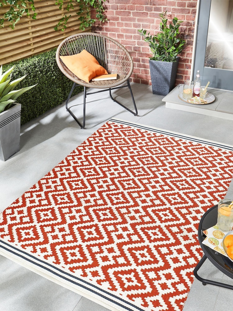 Origins Red Aztec Rug - Image 1 of 2