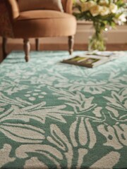 Origins Teal Blue Heritage Rug - Image 1 of 4