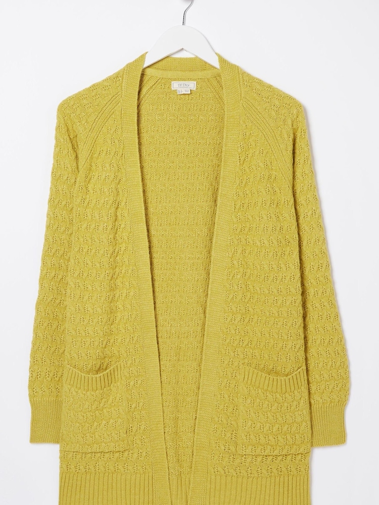 FatFace Yellow Hannah Cardigan - Image 1 of 1
