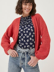 FatFace Red Anna Cardigan - Image 1 of 1