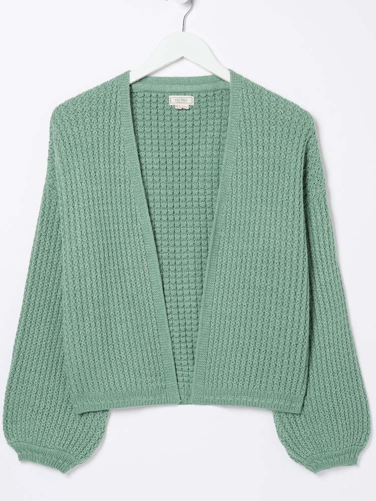 FatFace Green Anna Cardigan - Image 1 of 5