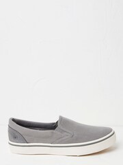 FatFace Grey Ollie Slip-On Trainers - Image 1 of 3