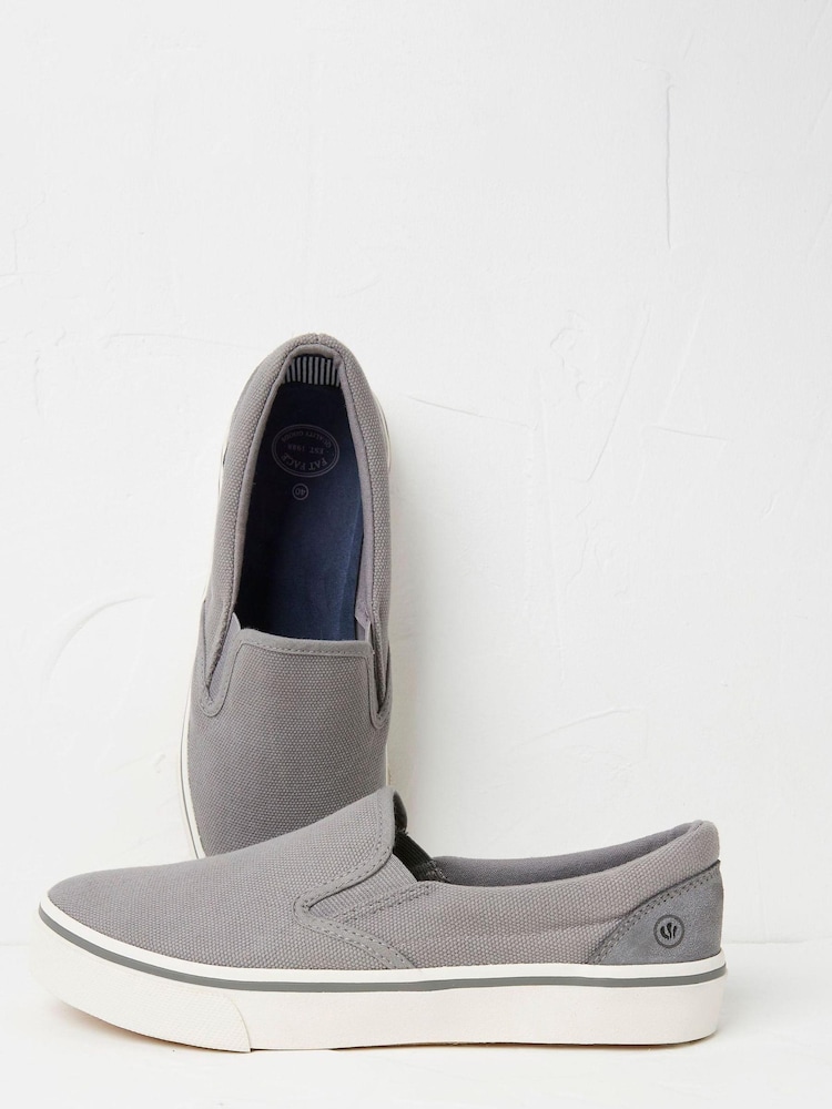 FatFace Grey Ollie Slip-On Trainers - Image 2 of 3