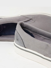 FatFace Grey Ollie Slip-On Trainers - Image 3 of 3