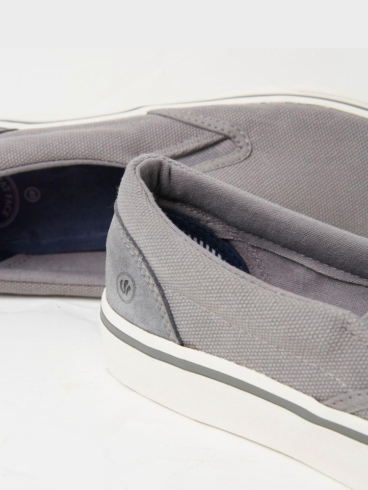 FatFace Grey Ollie Slip-On Trainers - Image 3 of 3
