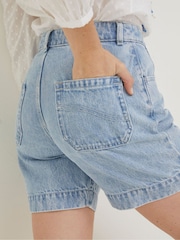 FatFace Blue Mom Shorts - Image 7 of 8