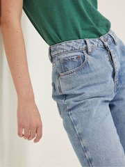 FatFace Blue Sutton Straight Cropped Jeans - Image 4 of 6