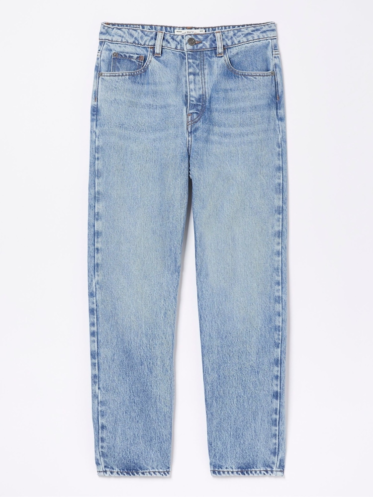 FatFace Blue Sutton Straight Cropped Jeans - Image 6 of 6