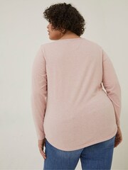 FatFace Pink Bree Organic Cotton T-Shirt - Image 2 of 3
