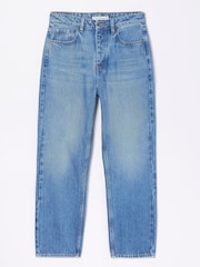 FatFace Blue Sutton Straight Cropped Jeans - Image 6 of 6