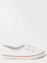 FatFace White Ballet Trainers - Image 1 of 3