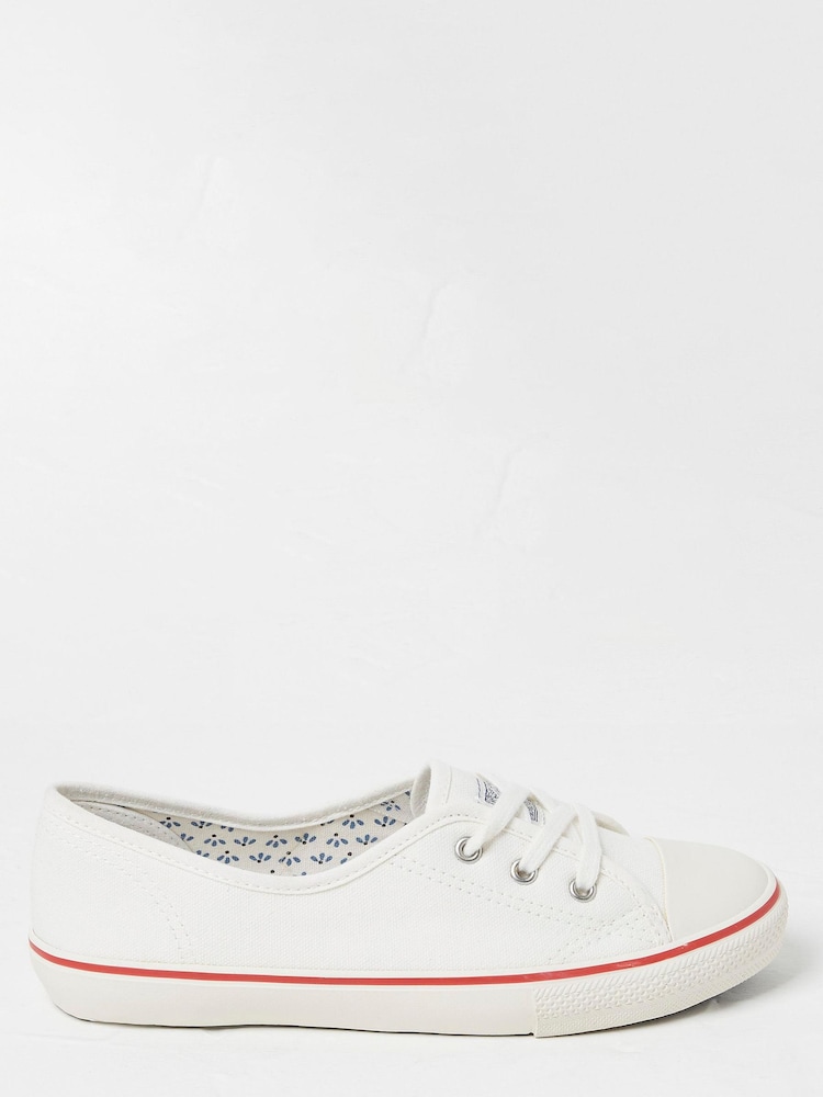FatFace White Ballet Trainers - Image 1 of 3