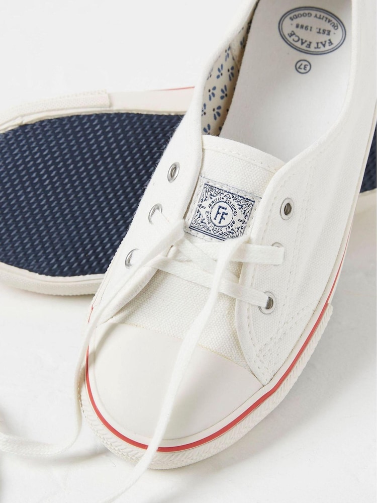 FatFace White Ballet Trainers - Image 3 of 3