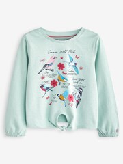 FatFace Green Bird Graphic T-Shirt - Image 1 of 1