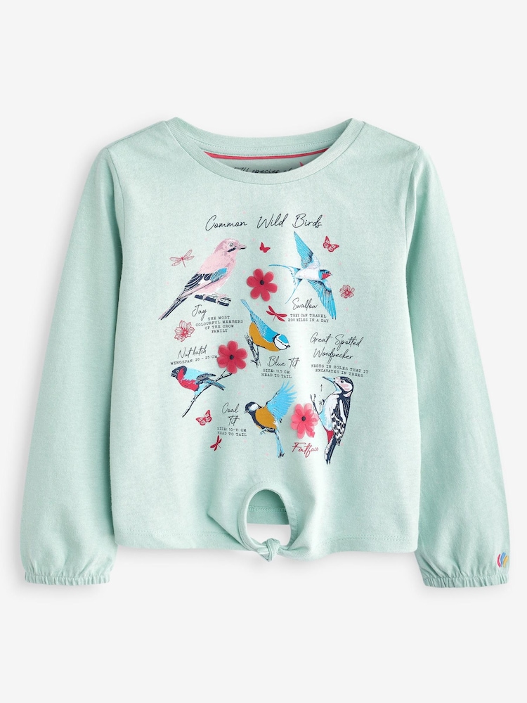 FatFace Green Bird Graphic T-Shirt - Image 1 of 1