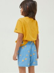 FatFace Light Blue Pattern Swim Shorts - Image 2 of 4