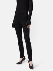 Jigsaw Black Ponte Cigarette Trousers - Image 1 of 4