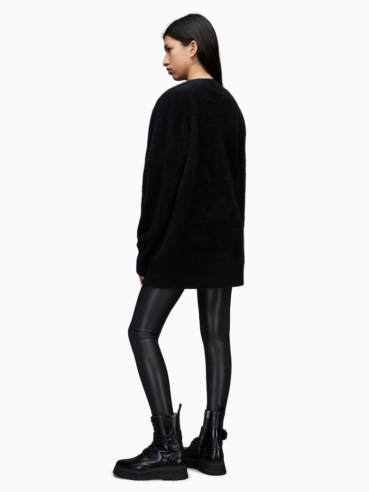 AllSaints Black Cora Leggings - Image 5 of 8