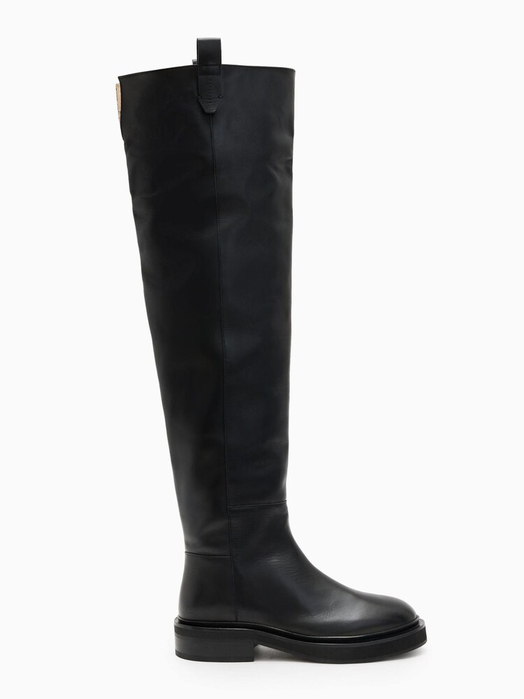 AllSaints Black Mindy Boots - Image 1 of 5