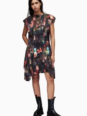 AllSaints Blue Fleur Bianca Dress - Image 4 of 6