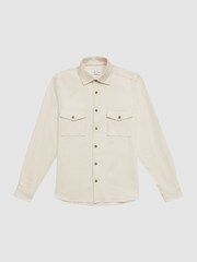 Sobrecamisa de punto de sarga James de Reiss - Imagen 2 de 7
