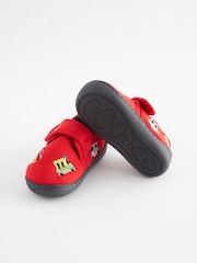 Red Transport Touch Fastening Cupsole Print Slippers - Image 6 of 9