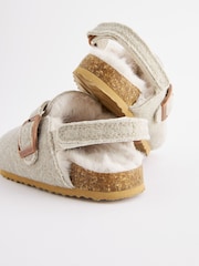 Grey Warm Lined Clog Slippers - Image 5 of 5