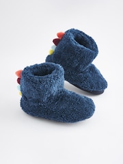 Blue Warm Lined Slipper Boots - Image 1 of 5