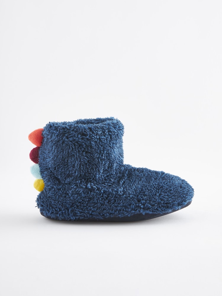 Blue Warm Lined Slipper Boots - Image 2 of 5