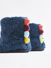 Blue Warm Lined Slipper Boots - Image 4 of 5
