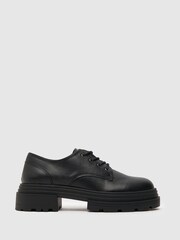 Schuh Landon Chunky Black Lace-Up Shoes - Image 1 of 4