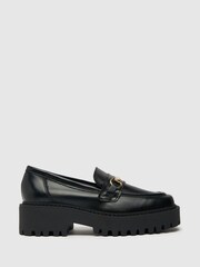 Schuh Lyla Black Leather Snaffle Shoes - Image 1 of 4