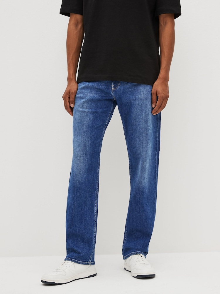 Replay Kiran Jeans in Regular Fit, Mittelblau - Bild 1 von 5