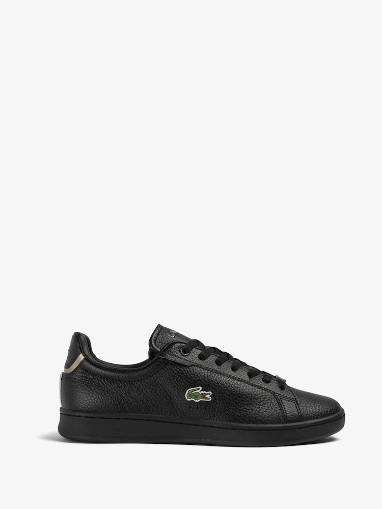 Lacoste Mens Carnaby Pro Black Trainers - Image 1 of 4