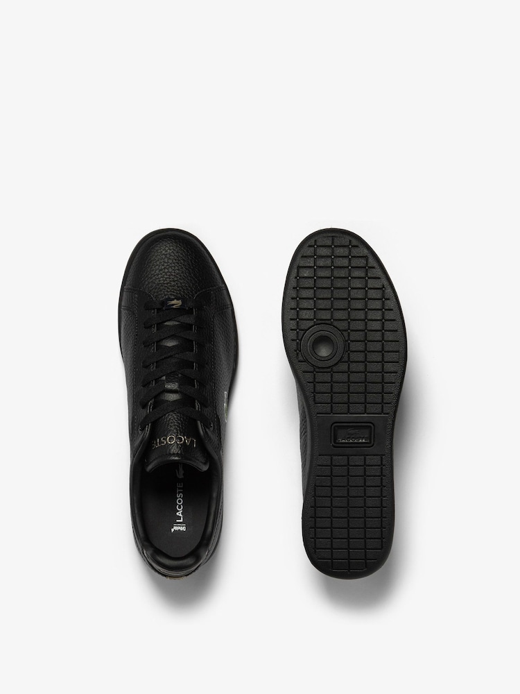 Lacoste Mens Carnaby Pro Black Trainers - Image 2 of 4