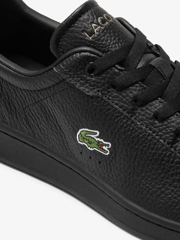 Lacoste Mens Carnaby Pro Black Trainers - Image 4 of 4