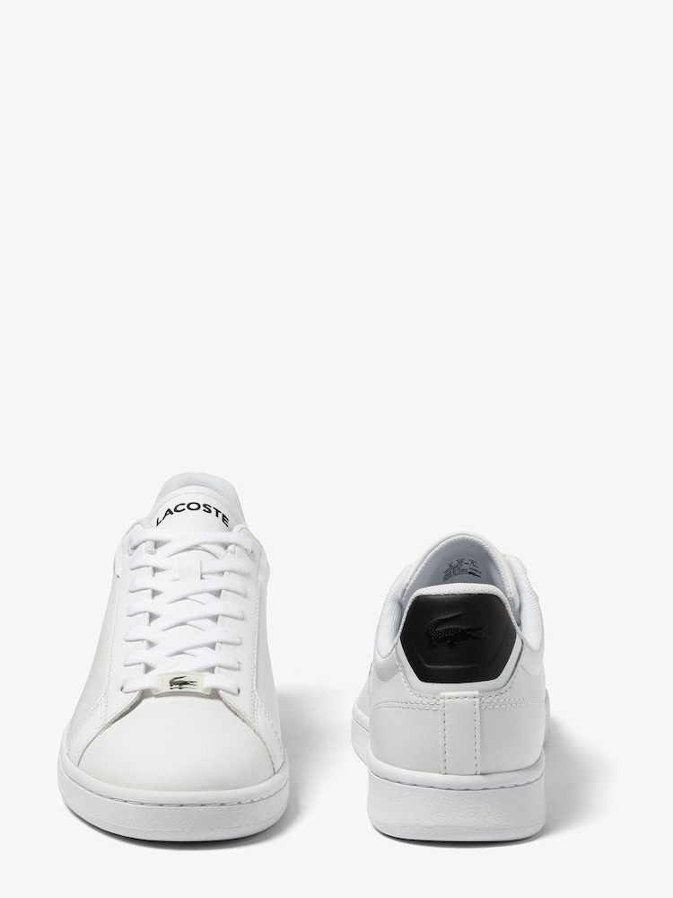 Lacoste Mens Carnaby Pro White Trainers - Image 2 of 4