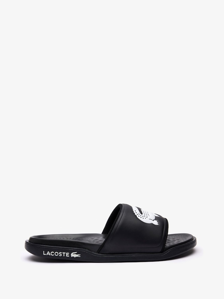 Lacoste Serve Dualiste Black Slides - Image 1 of 4