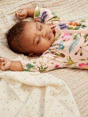 Pink Velour Sleepsuit (0mths-3yrs) - Image 2 of 8